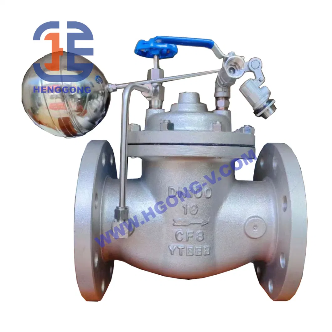 API/DIN Cast Iron Water Treatment Equipment Normally Open Solenoid/Hydraulic/Pneumatic/Water Flow Control Valve